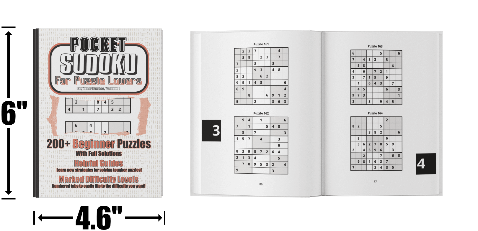 Pocket Sudoku — spread view