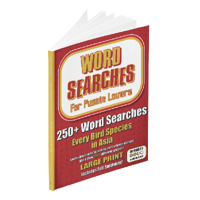 Word Searches for Puzzle Lovers: Every Bird Species in Asia book cover