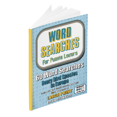 Word Searches for Puzzle Lovers: Every Bird Species in Europe book cover