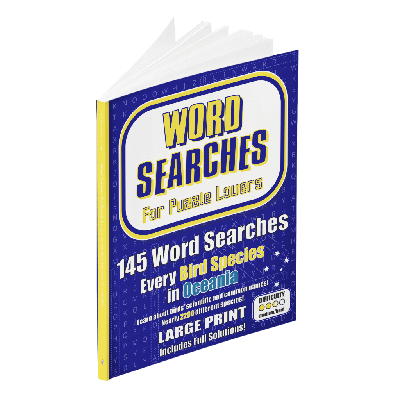 Word Searches for Puzzle Lovers: Every Bird Species in Oceania book cover