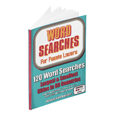 Word Searches: Largest and Smallest Cities in 60 Countries