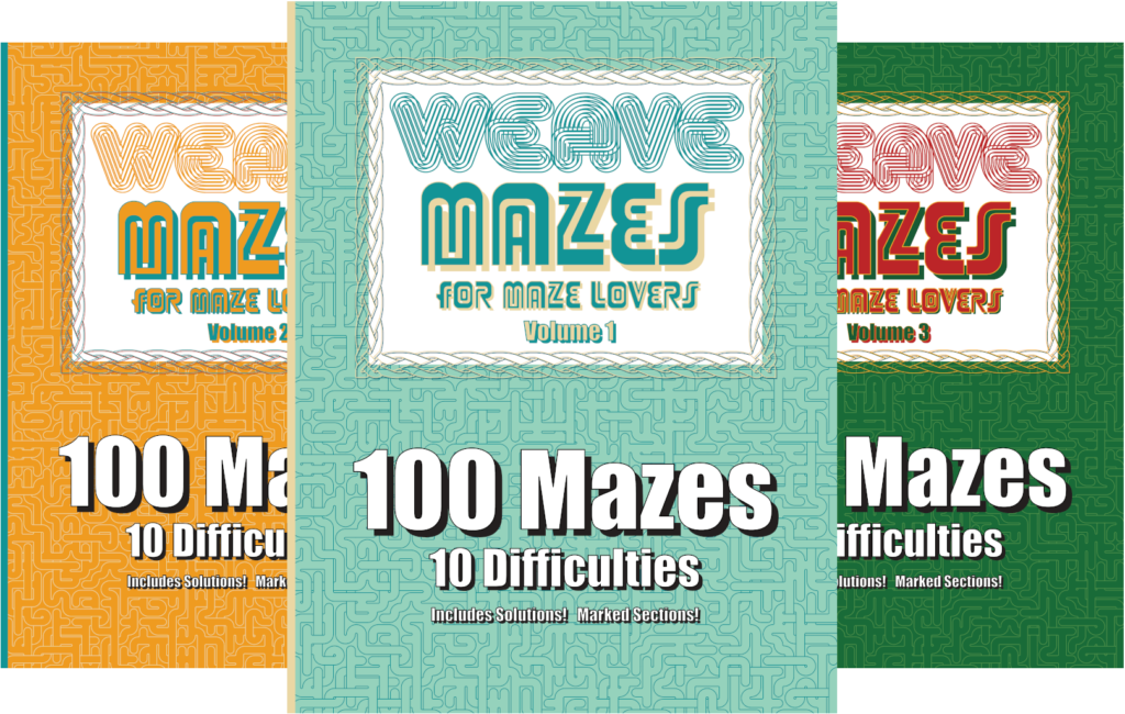 Weave Mazes For Maze Lovers, 3 Volumes