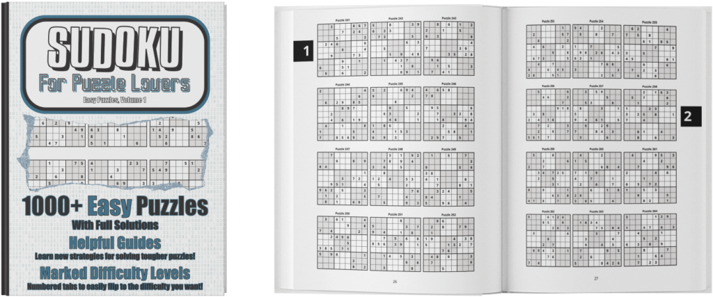 Sudoku For Puzzle Lovers: 1000+ Easy Puzzles, Volume 1