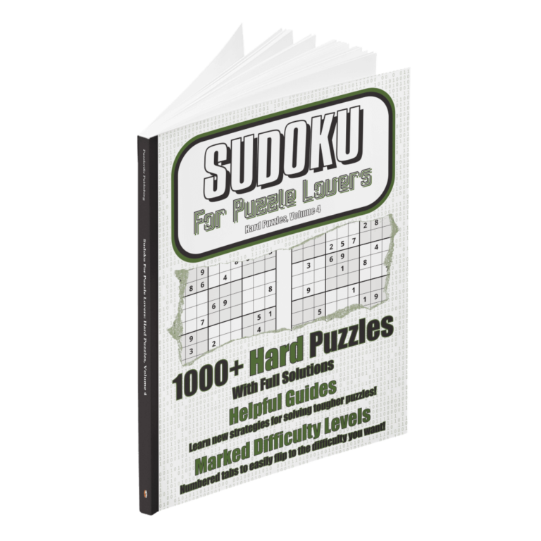 Sudoku For Puzzle Lovers: 1000+ Hard Puzzles, Volume 4