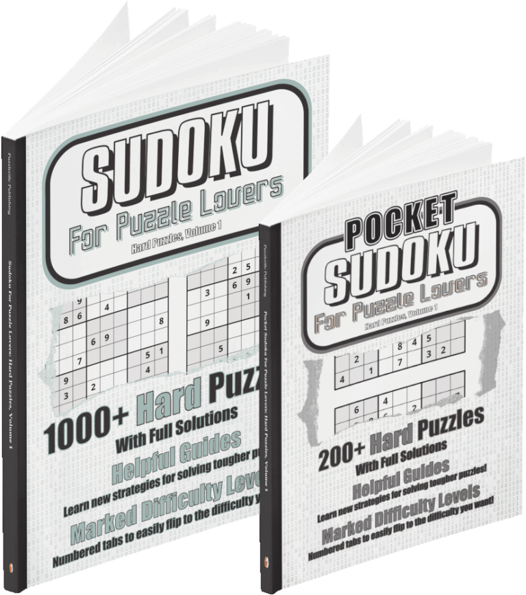 Sudoku Hard Books - Regular and Pocket