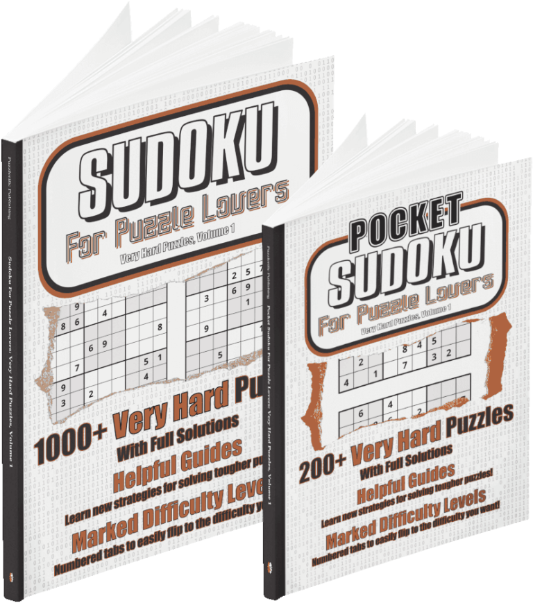 Sudoku Very Hard Books - Regular and Pocket