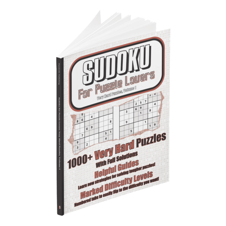 Sudoku For Puzzle Lovers: 1000+ Very Hard Puzzles, Volume 1