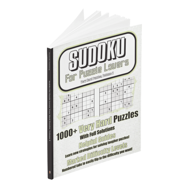 Sudoku For Puzzle Lovers: 1000+ Very Hard Puzzles, Volume 2