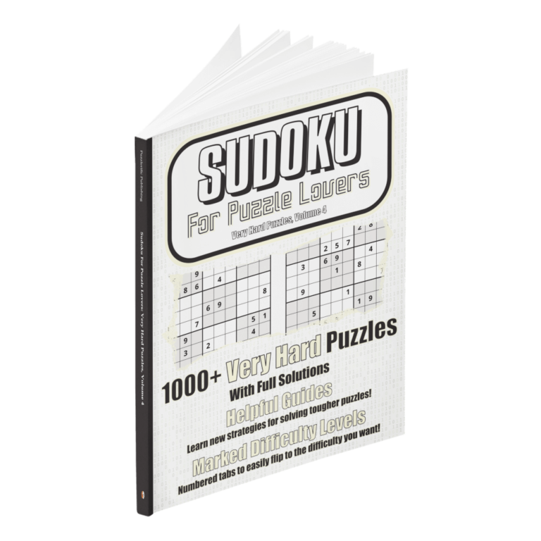 Sudoku For Puzzle Lovers: 1000+ Very Hard Puzzles, Volume 4